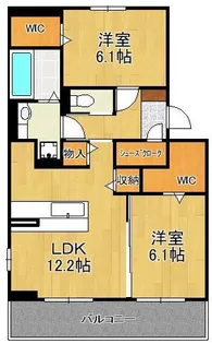 La Maison NAKAI【3階】の間取り