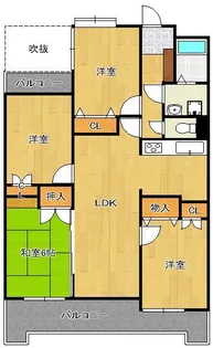 サンライフ木町 803号【8階】の間取り