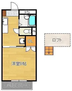 メゾン ボーB【1階】の間取り