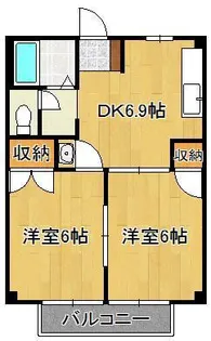 ウッディⅡ【1階】の間取り