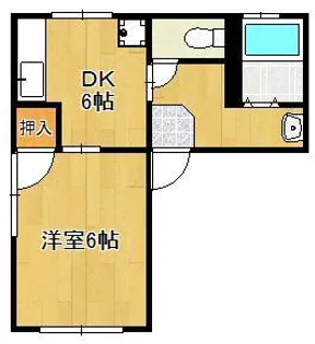 コーポドリーム【1階】の間取り
