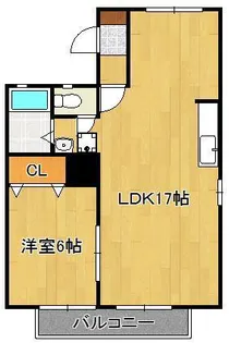 シティハウスれんげじ【2階】の間取り