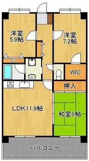 ルシオーレ【4階】の間取り