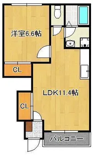 どんどんハウスⅡ【1階】の間取り