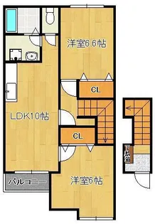 どんどんハウスⅡ【2階】の間取り