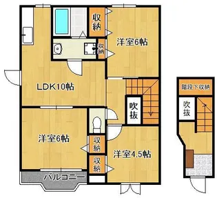 メゾン・ボーE【2階】の間取り