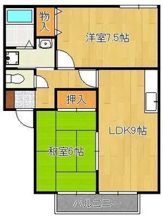 ハイツ新町【1階】の間取り