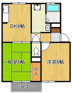 セジュールさつき【2階】の間取り