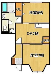 グレイスコート【1階】の間取り