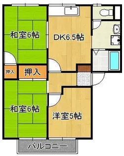 グリーンコーポはぶ【2階】の間取り