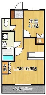 ルミナス・ヨシダ A・B【1階】の間取り