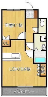 ルミナス・ヨシダ A・B【2階】の間取り
