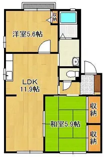リベール伊左座 A【1階】の間取り