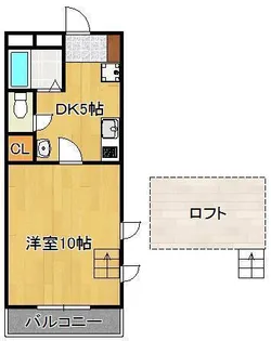 グランドール海老津駅前【1階】の間取り