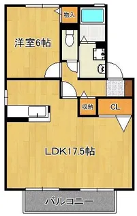 サンスクエア水巻南 A棟【1階】の間取り