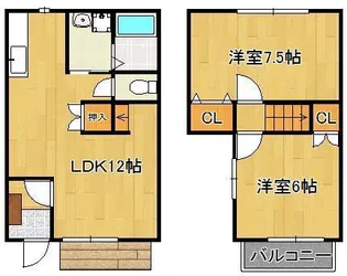 アヴェニールⅠ【1階】の間取り