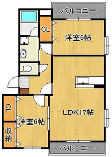プリムローズ山元【2階】の間取り