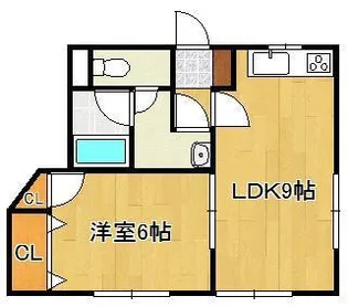 レゾン岩瀬Ⅰ・Ⅱ【1階】の間取り