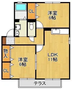 グランリーオⅠ【1階】の間取り