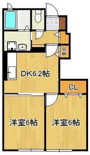 スウィートライフ野間C棟【1階】の間取り