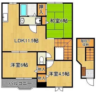 メゾンボーC【2階】の間取り