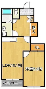 キャッスルリオ【1階】の間取り