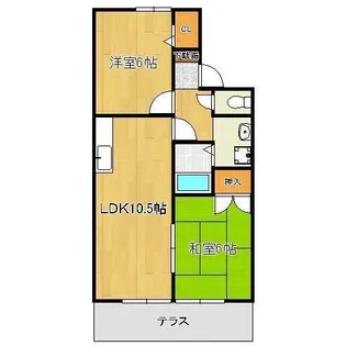 セジュール波多野【1階】の間取り