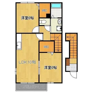 シュトラント感田A【2階】の間取り