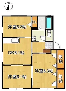 デューク沼口【1階】の間取り