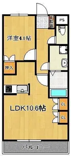 メイプル館【1階】の間取り
