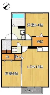 ボヌールコート B棟【2階】の間取り