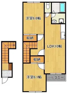 ピュアリバティー【2階】の間取り