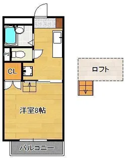 メゾン ボーA【1階】の間取り