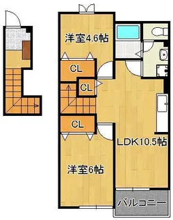ブライト・シップα【2階】の間取り