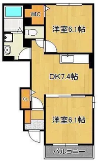 ベルポストA・B・C【1階】の間取り