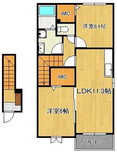 ベルポストA・B・C【2階】の間取り