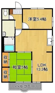 ハイム福智【2階】の間取り