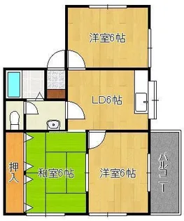 ルミエール深坂【1階】の間取り