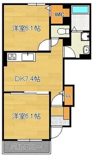 サンハイムⅡ【1階】の間取り