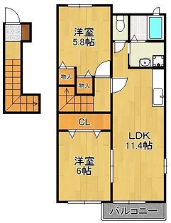 リアルエステートⅤ【2階】の間取り