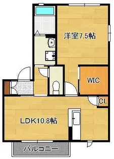 ペニーレイン 56棟【1階】の間取り