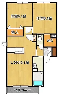 プリマベーラⅡ A棟【2階】の間取り