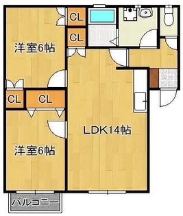 エクセレントK C【2階】の間取り