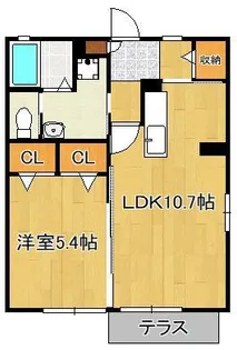 シャーメゾンYuu【1階】の間取り