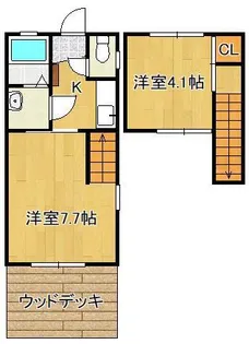 メゾン山部【1階】の間取り
