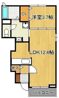 ベルデュールⅢ【1階】の間取り