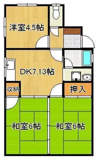 コーポ18【1階】の間取り