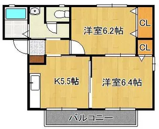 フォレストⅡ【2階】の間取り