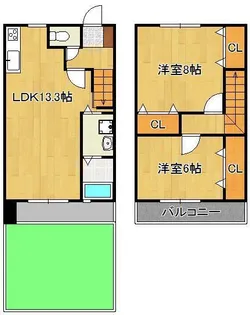 エルミタージュヒルズⅡ【1階】の間取り