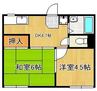 コーポMT3【1階】の間取り